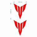 Skm Mt Logo 5 X 5 Cm Kırmızı Sticker 2 Li