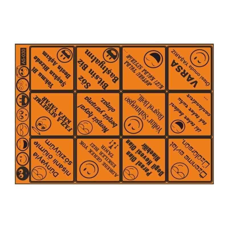 A5 Sticker 042 Tek Paket Çoklu