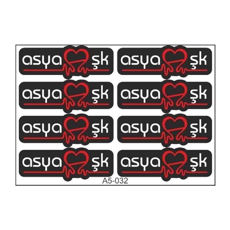 A5 Sticker 044 Tek Paket Çoklu