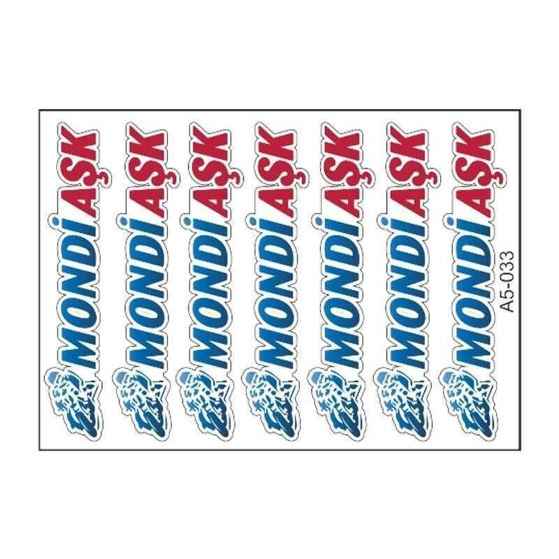 A5 Sticker 045 Tek Paket Çoklu