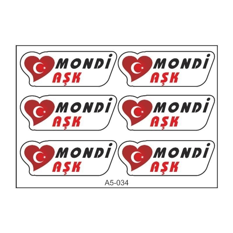 A5 Sticker 046 Tek Paket Çoklu