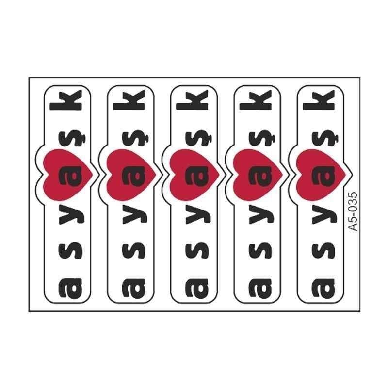A5 Sticker 047 Tek Paket Çoklu