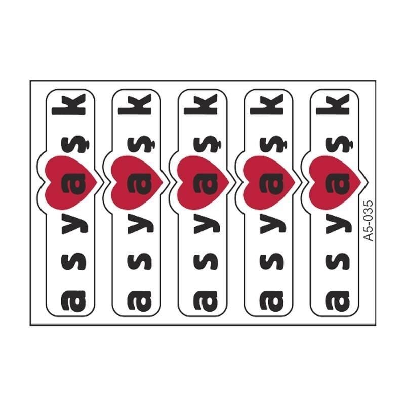 A5 Sticker 047 Tek Paket Çoklu