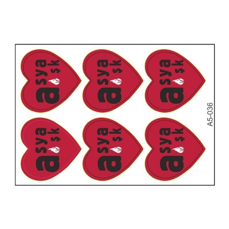 A5 Sticker 048 Tek Paket Çoklu