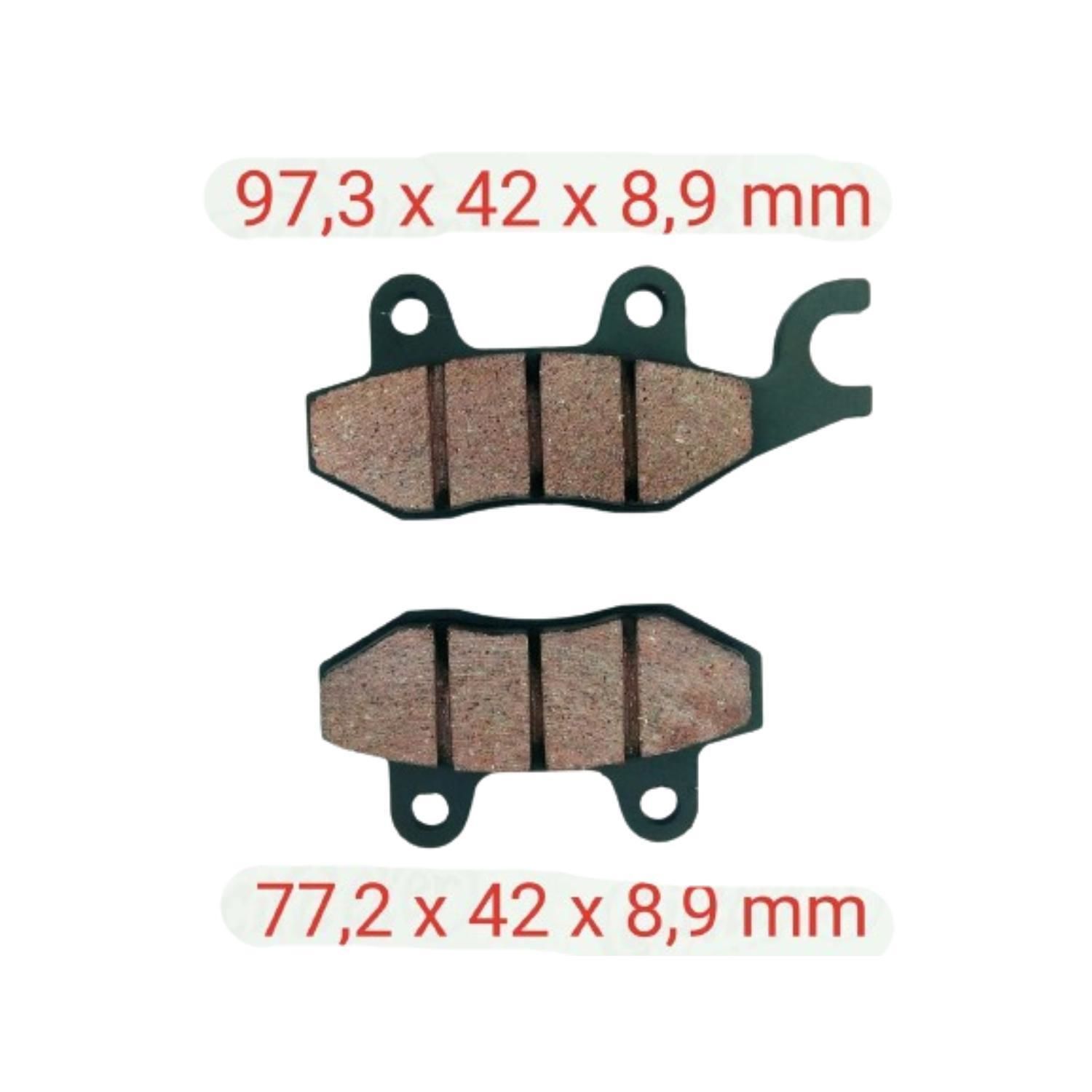 Mondial 151Rs Arka Fren Disk Balatası 9 Mm Çengelli F197
