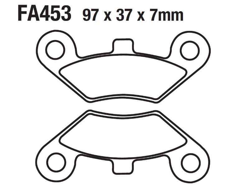 Atv Cf Terralender 500-625-800 Ön Fren Disk Balatası Fa453