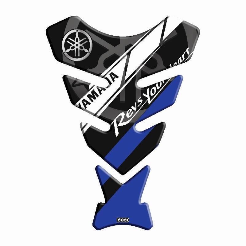 Yamaha Uyumlu Siyah Mavi 1403 Tank Pad 558