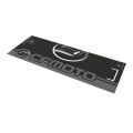 Cf Moto Uyumlu Gri Desenli 80 X 220 Cm Kaydırmaz Motosiklet Halısı