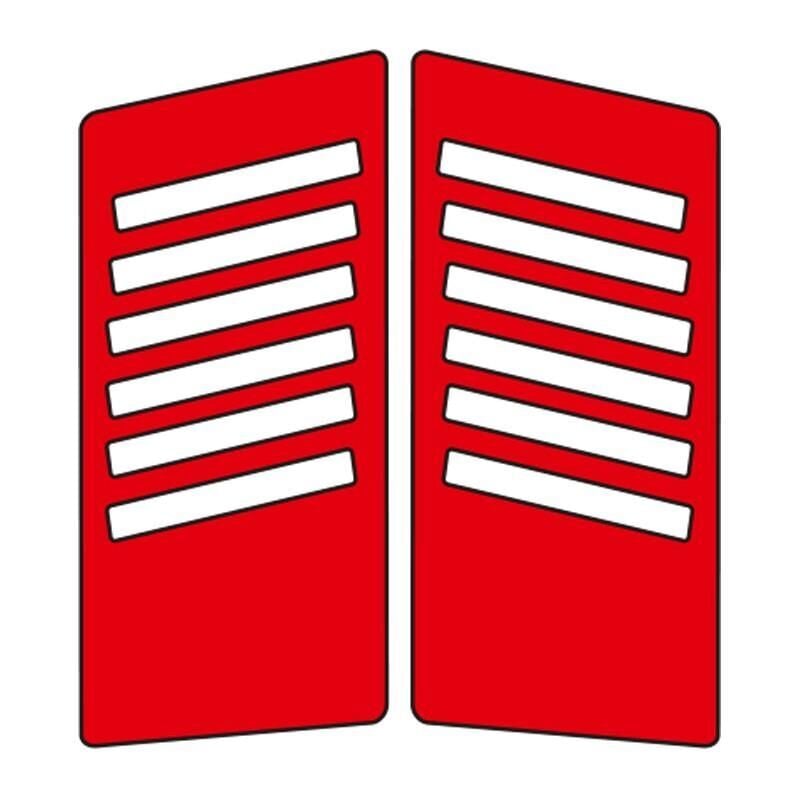 Cg Kırmızı Yan Kapak Sticker