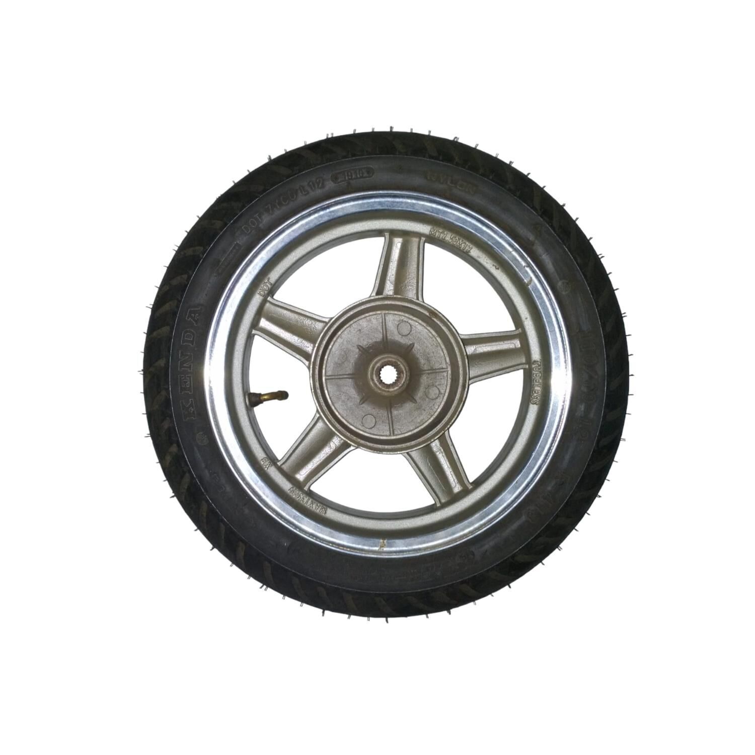 Scooter Arka Jant Gri 12 Lastikli (110/70-12)