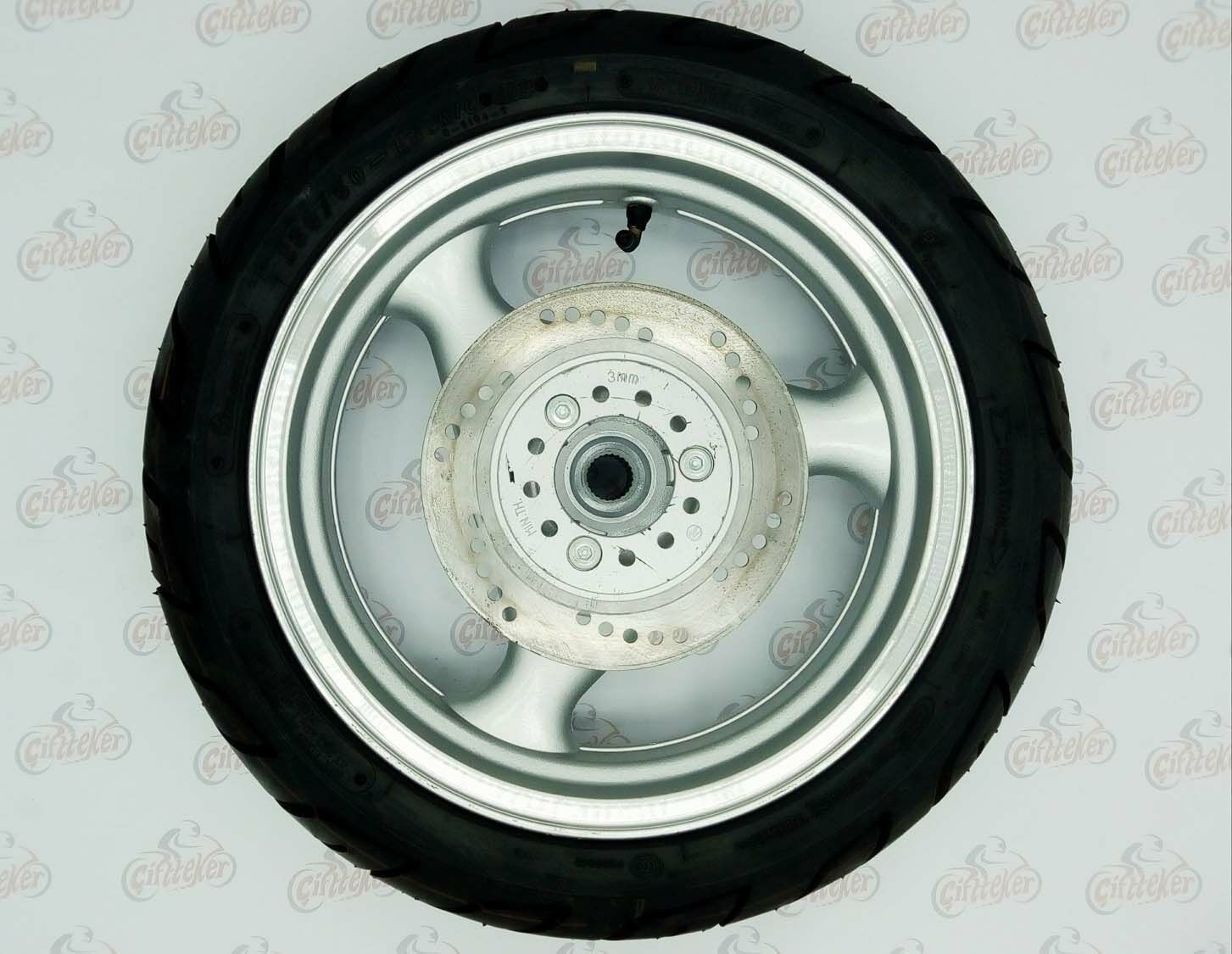 Scooter Jant Arka 13 Gri 25Xfrezeli Lastikli Disk Dahil