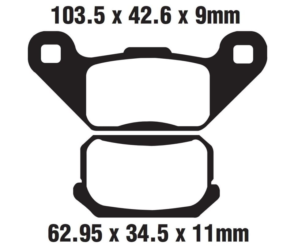 Atv Atv-Buggy Arka Fren Disk Balatası Fa431 A Kalite