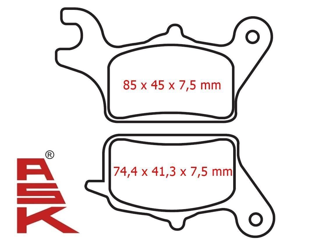 Honda Activa 125 İ Ön Fren Disk Balatası Sfa652 Ask