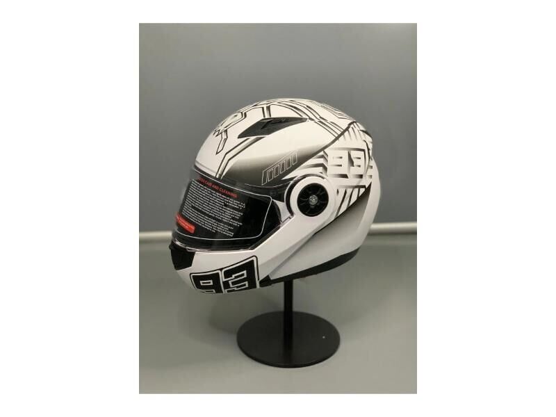 Jk-20 Jk115 Çeneli Motosiklet Kaskı Güneş Gözlüklü [Z-3] Desen M Beden