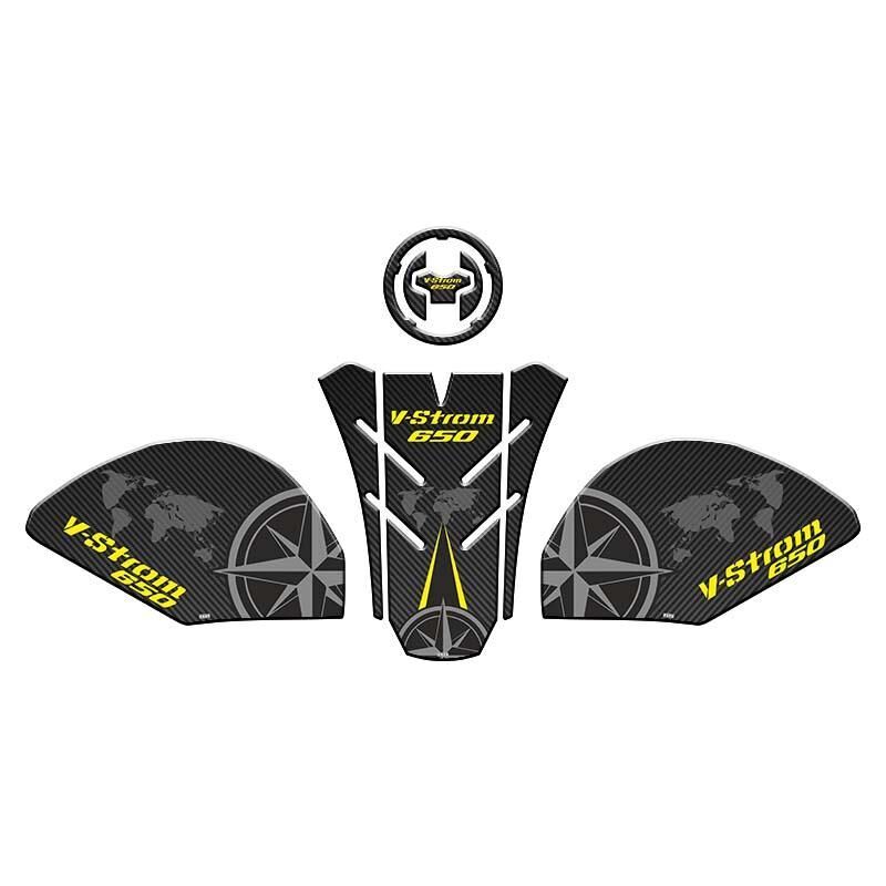 Skm Suzukı V-Strom 650 2021 - 2024 Uyumlu Tank Pad Set 002