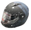 Jk-20 Jk115 Çeneli Motosiklet Kaskı Güneş Gözlüklü [Z-2] Grey Desen Xl Beden