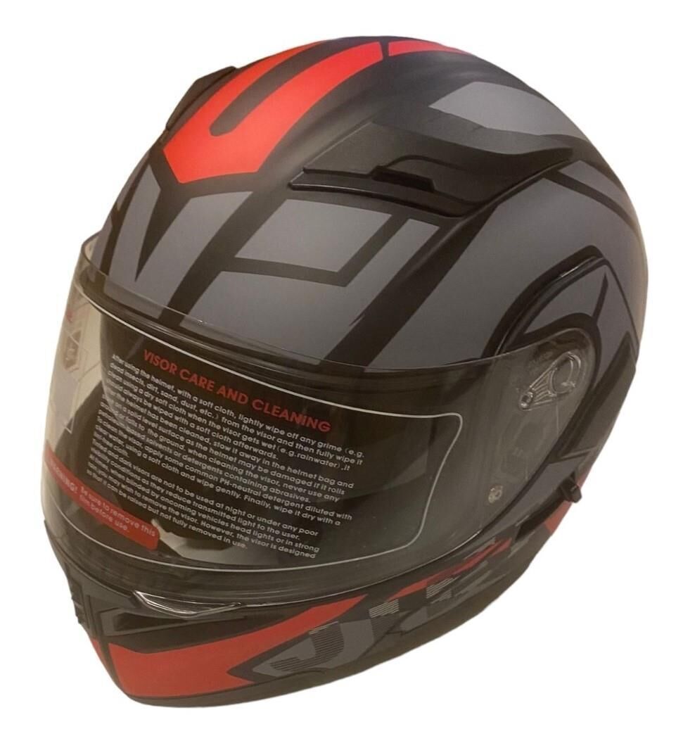 Jk-20 Jk902 Çene Pedli Güneş Vizörlü Çeneden Açılır Kask [H-1 Red ] Xl