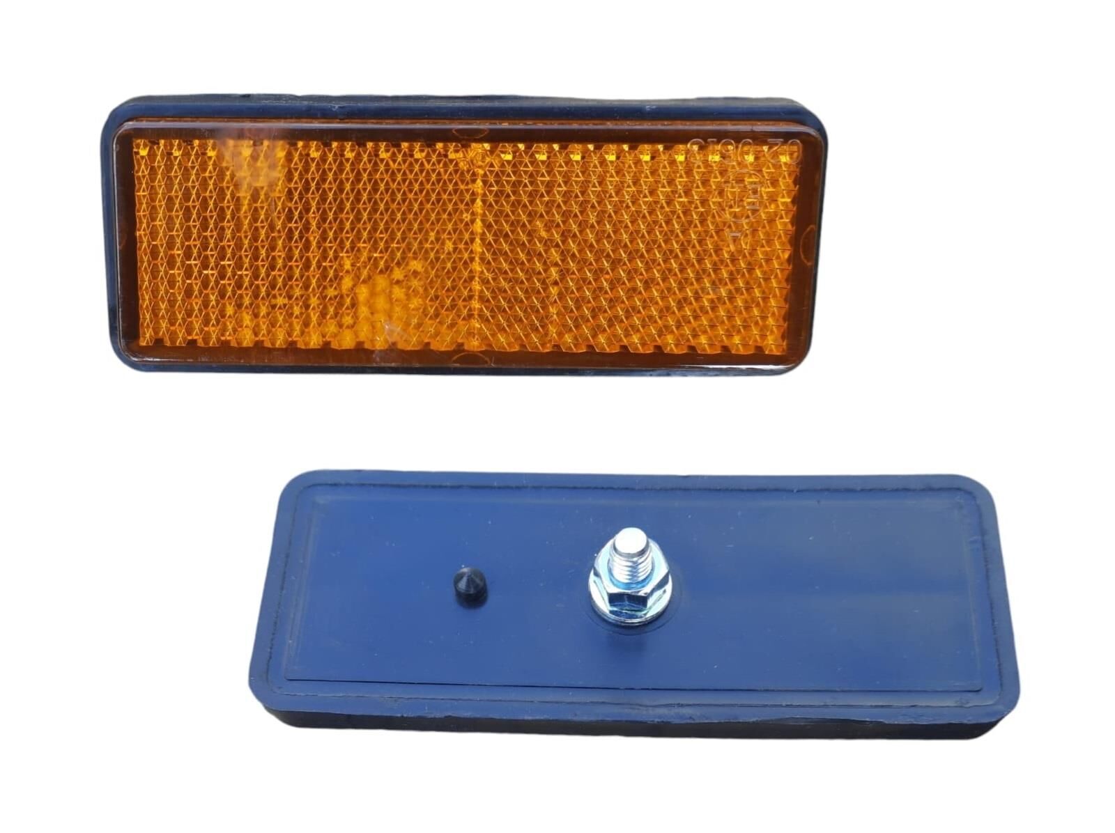 Cub Scooter Arka Reflektör Dikdörtgen Sarı 5 Mm