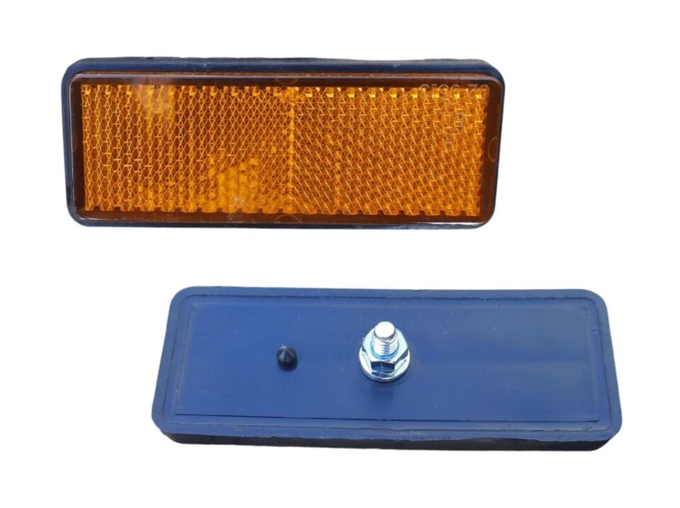 Cub Scooter Arka Reflektör Dikdörtgen Sarı 5 Mm