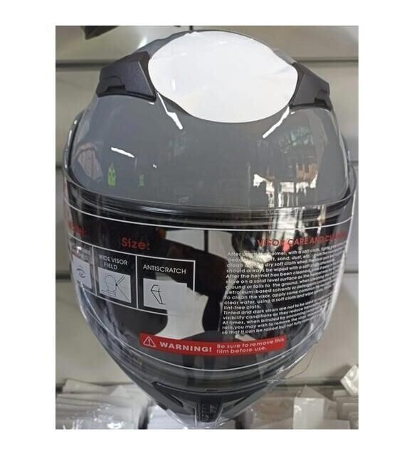 Jk-20 Jk902 Çene Pedli Güneş Vizörlü Çeneden Açılır Kask  [Cement Grey]M Beden