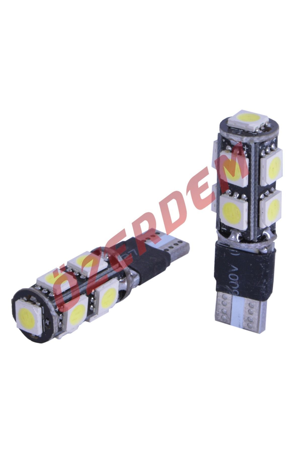 T10 12V Çakar Ampül 9 Led 2 Li