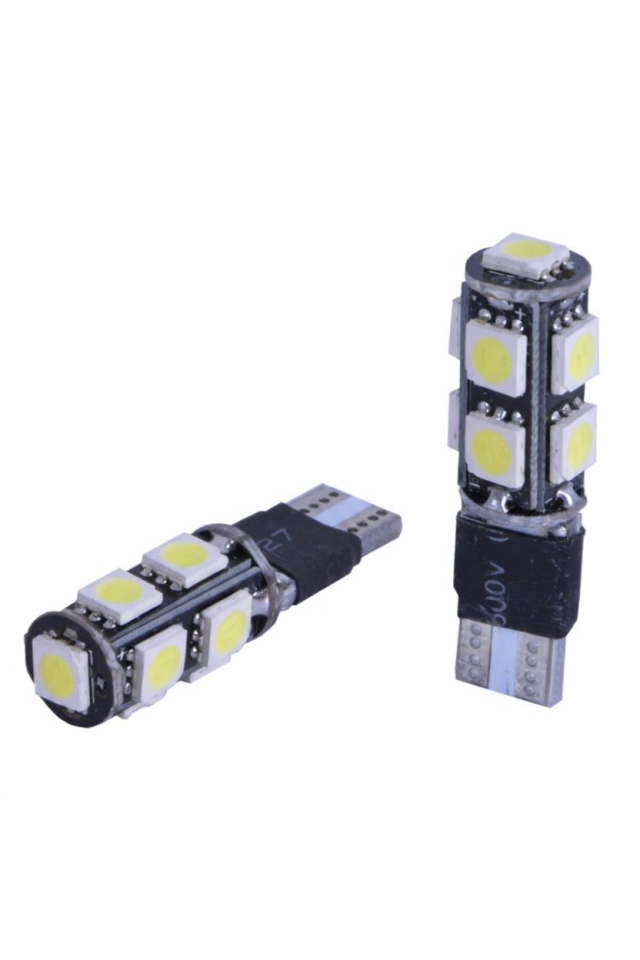 T10 12V Çakar Ampül 9 Led 2 Li