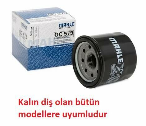 Mahle Yağ Filtre Oc575/Oc1566 Kalın Diş