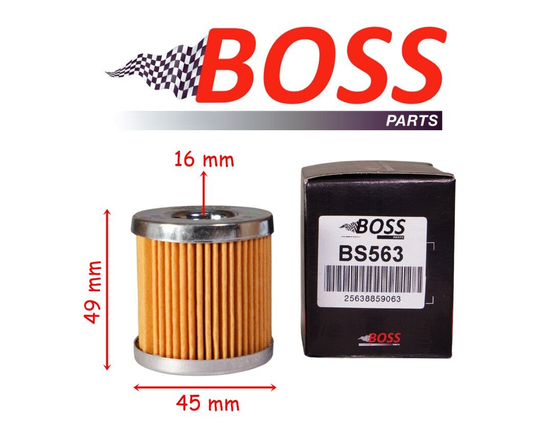 Rks Rz 250S Yağ Filtresi Boss Bs563 (Hf182) 45-49-16 Mm Piaggio Beverly 350-400