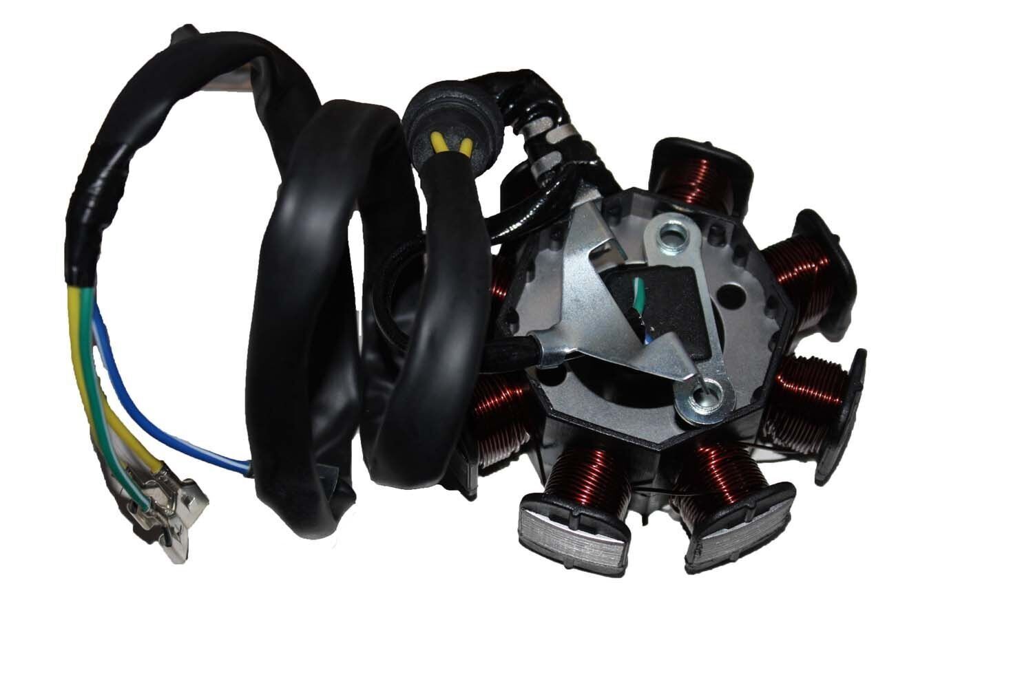 125 Cg Model Statör 8 Li Bezsiz 32-88X3 Delik 4 Kablo