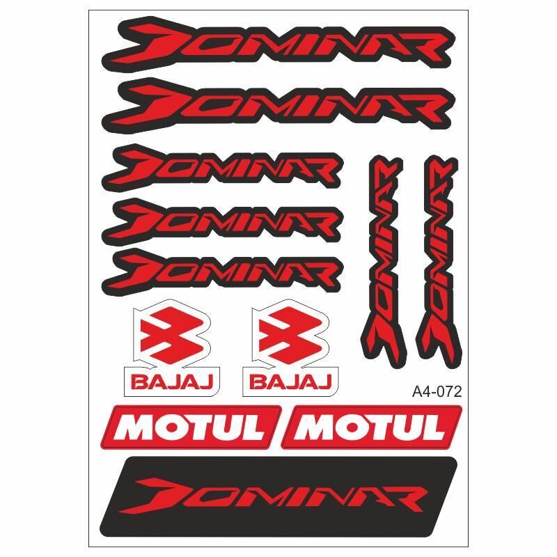 A4 Sticker 072 Tek Paket Çoklu