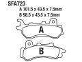 Rks Bitter 125 Ön Fren Disk Balatası Sfa723