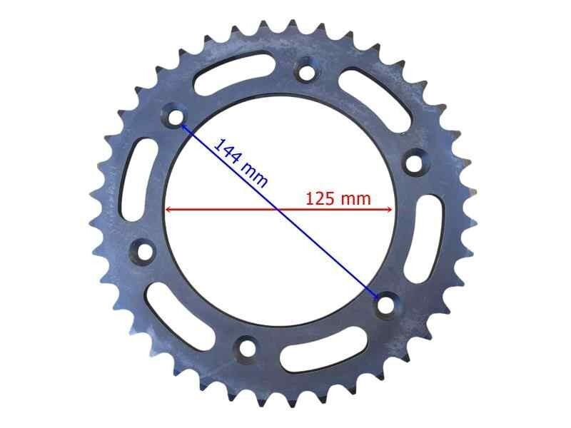 Apachi Arka Dişli 520-40T İç 125 Mm 6 Delikli Ind Öm