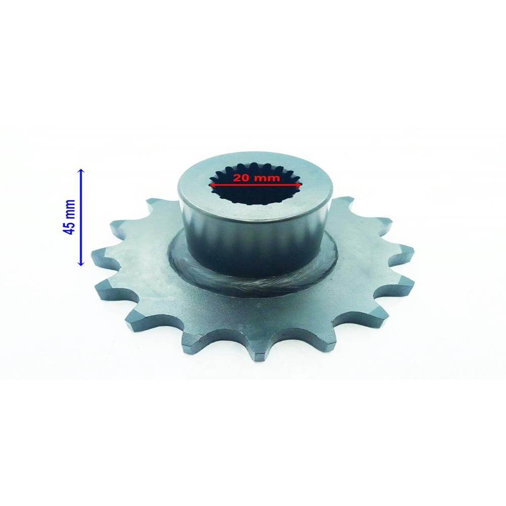 Atv Ön Dişli 530-16T İç 20Xuzunluk 45Xtm Öm