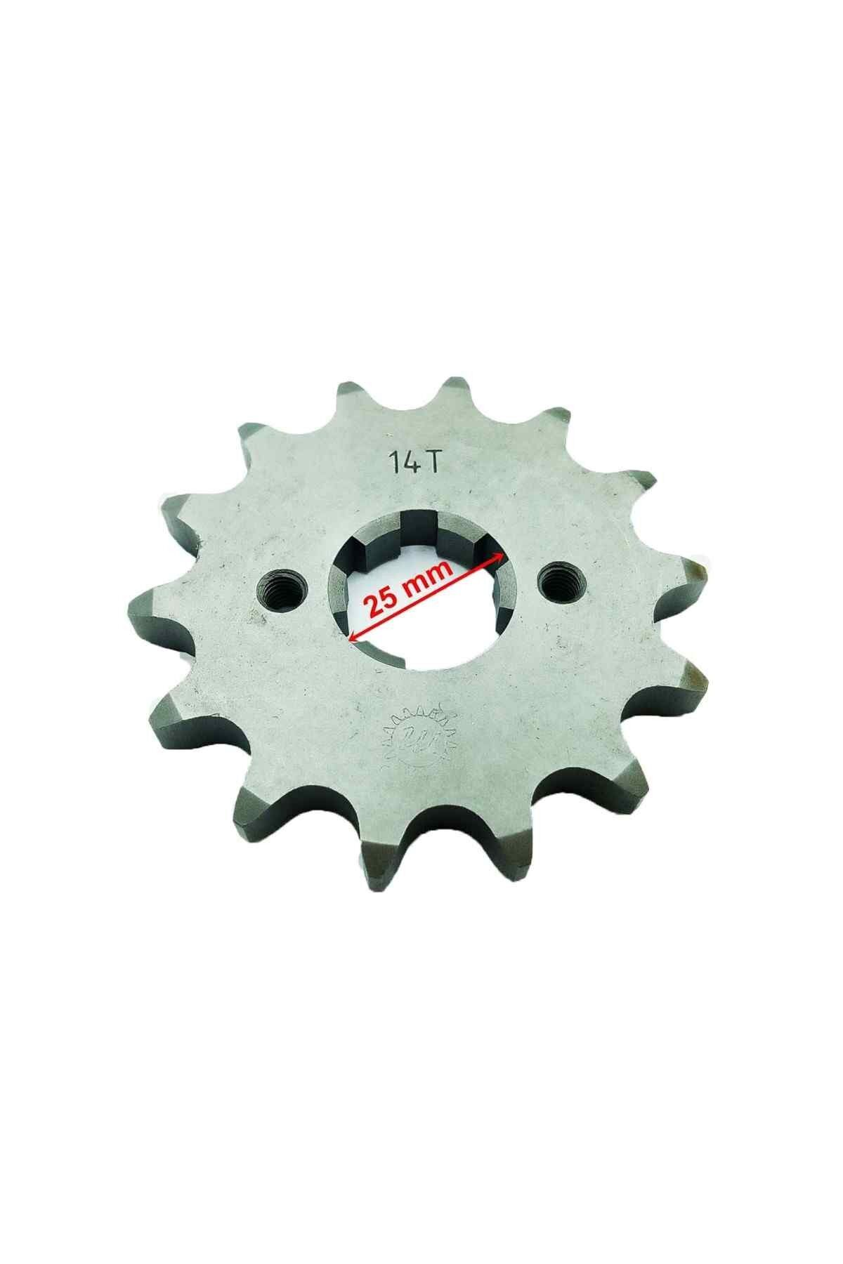 Atv Ön Dişli 530-14T İç 25X2 Delikli Öm