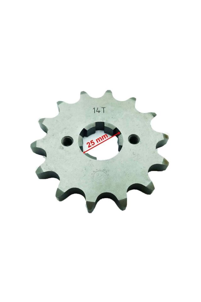 Atv Ön Dişli 530-14T İç 25X2 Delikli Öm