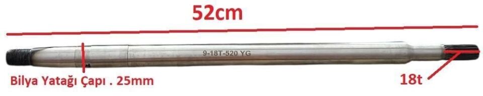 Aks Mili 18 Freze 52Cm E-Bisiklet/Kamyonet