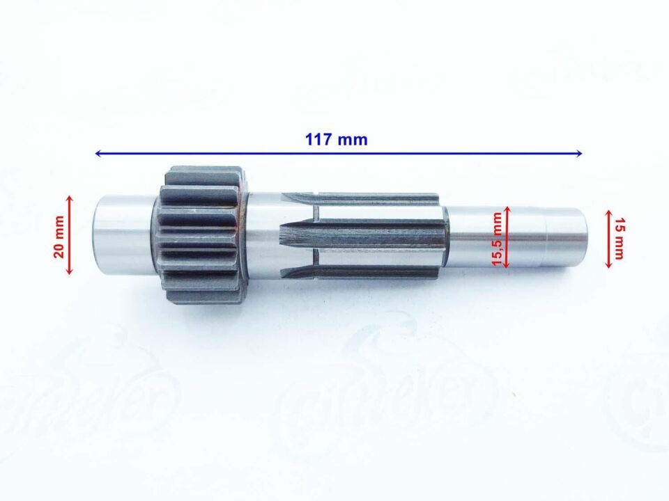Kuba Atv Viptrac Şanzıman Mili 17T 117 - 15,60 Mm Setli (2020 ....) Öm