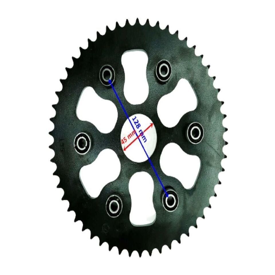 250 Yuki İzci Arka Dişli 428-54T İç 45X6 Takozlu Ind Öm