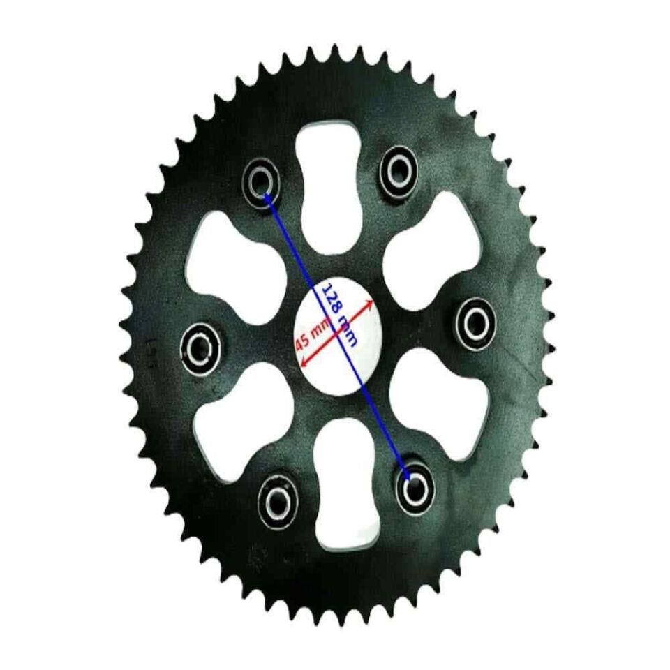 250 Yuki İzci Arka Dişli 428-54T İç 45X6 Takozlu Ind Öm