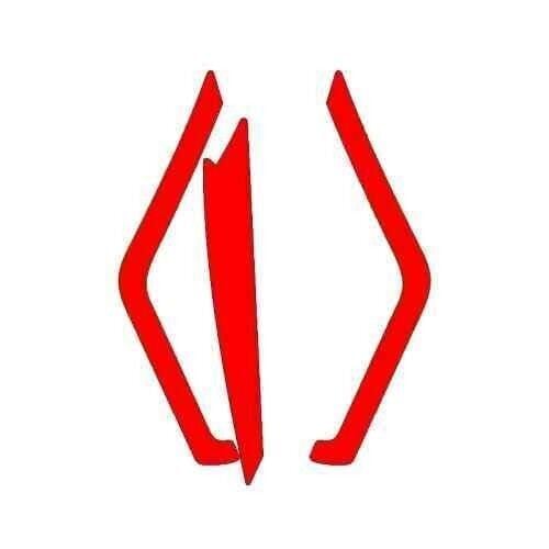 Mondial Strada 2022 - 2025 Uyumlu Far Üstü Film Kırmızı