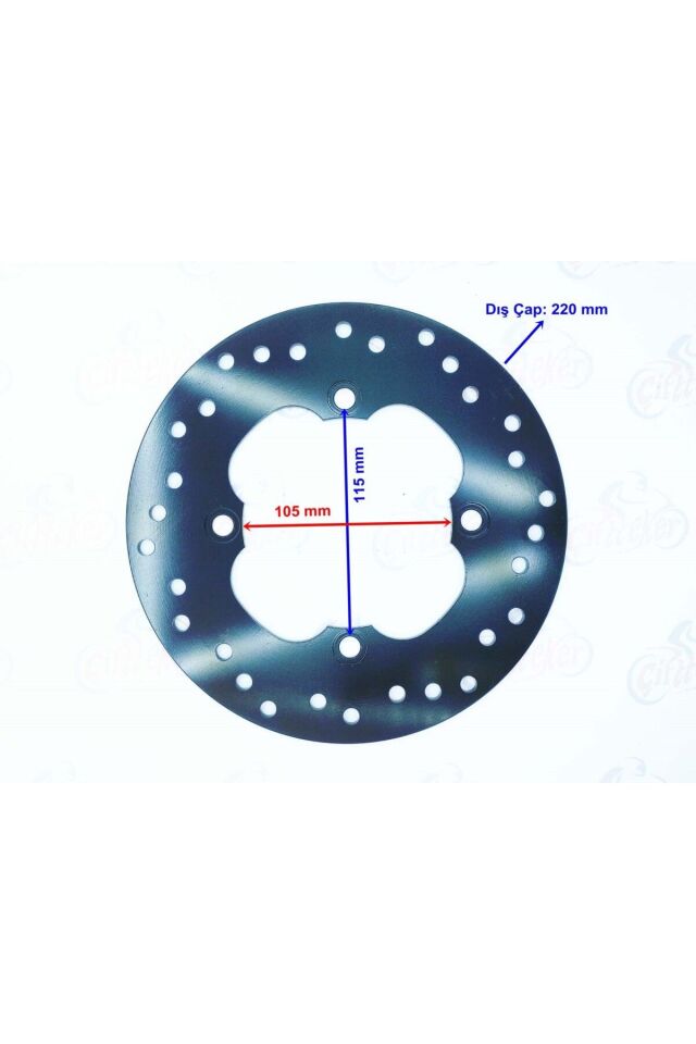 Honda Dylan Uyumlu 150 Ön Fren Diski 105-220-4 Öm