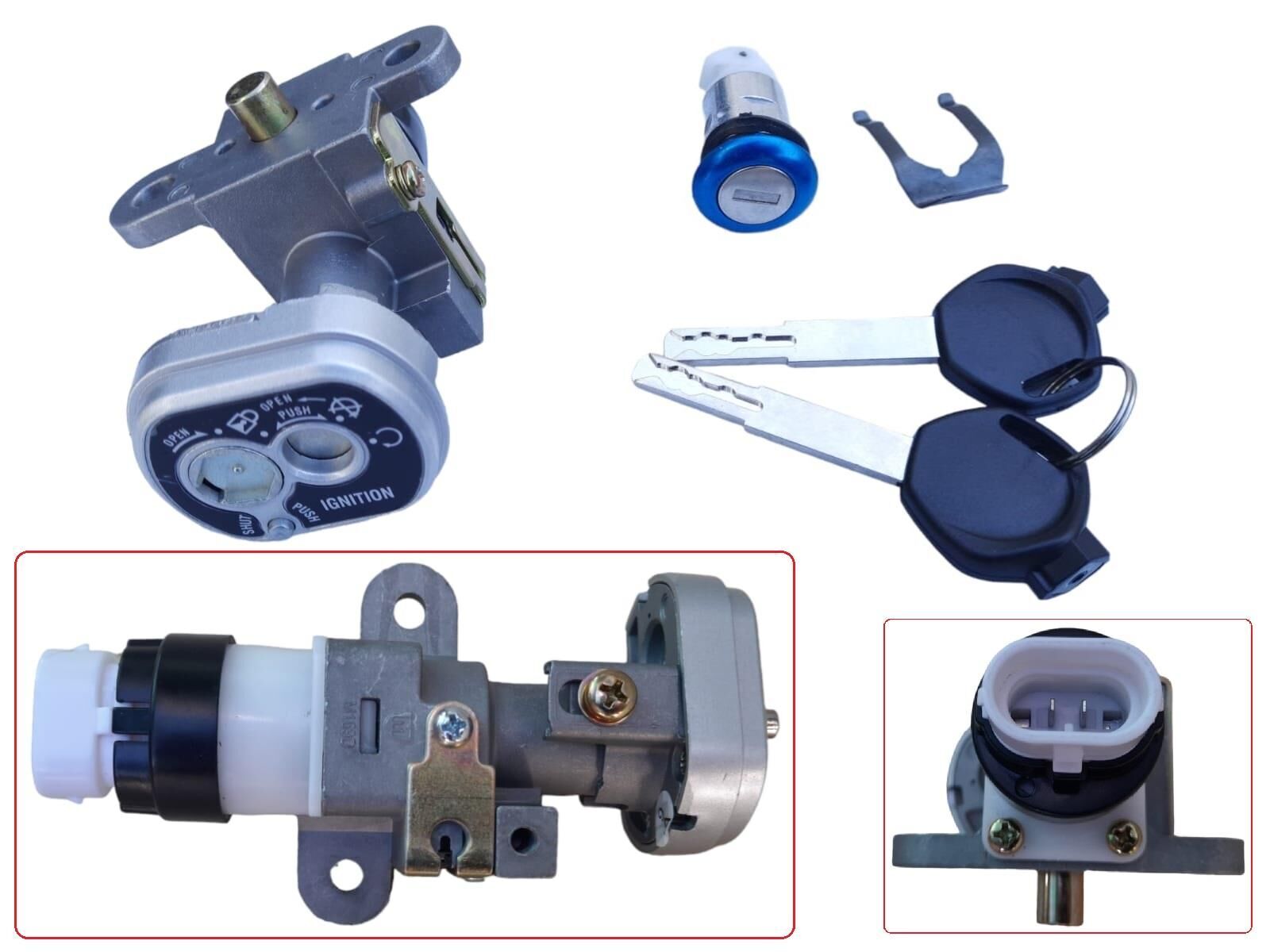 Scooter 125 Kontak Ve Kilit Seti Kuba Zenzero