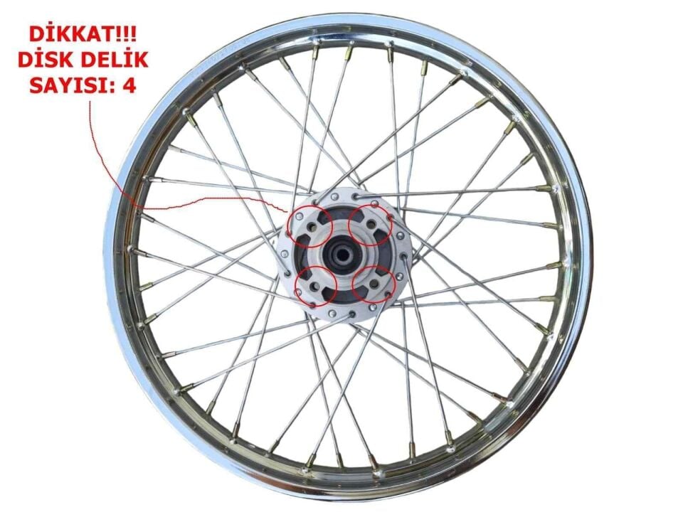 Bisan Terra Ön Jant 1.40-17 Komple (4 Delikli)