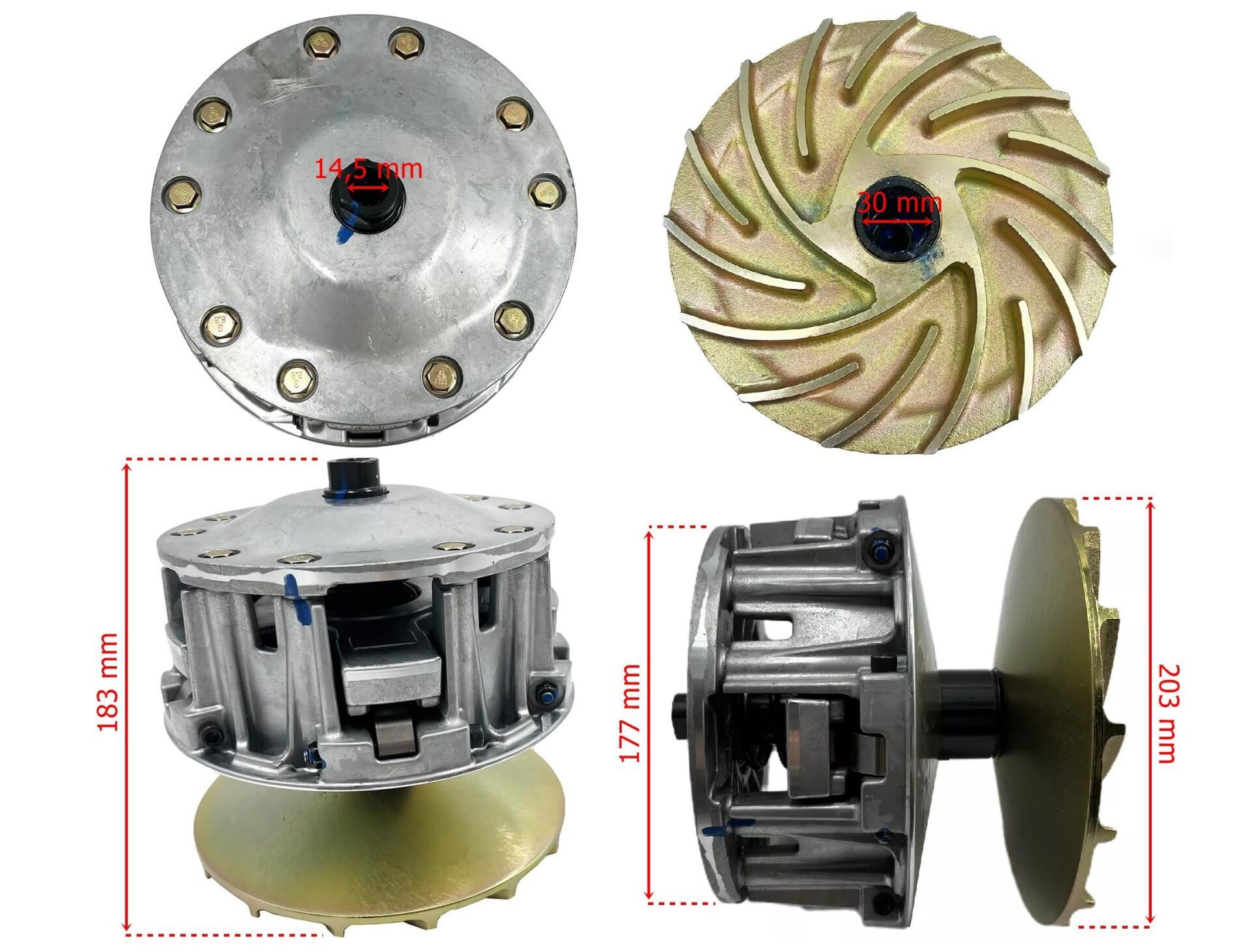 Atv Tgb 1000 Ön Varyatör Komple