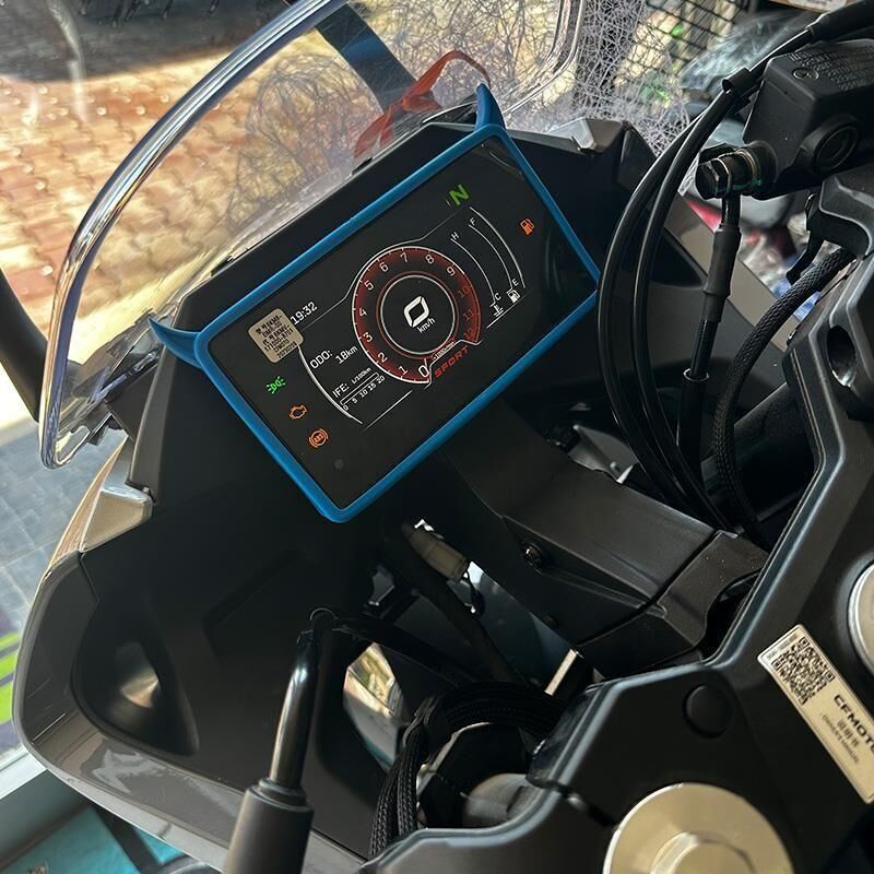 Cf Moto Nk 650 2022 - 2024 Uyumlu Km Koruyucu Kılıf Mavi