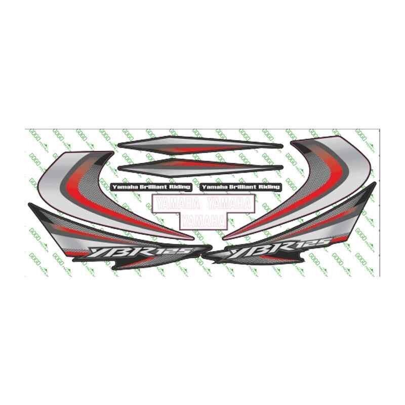 Yamaha Ybr 125 2010 Uyumlu Kırmızı Sticker Set