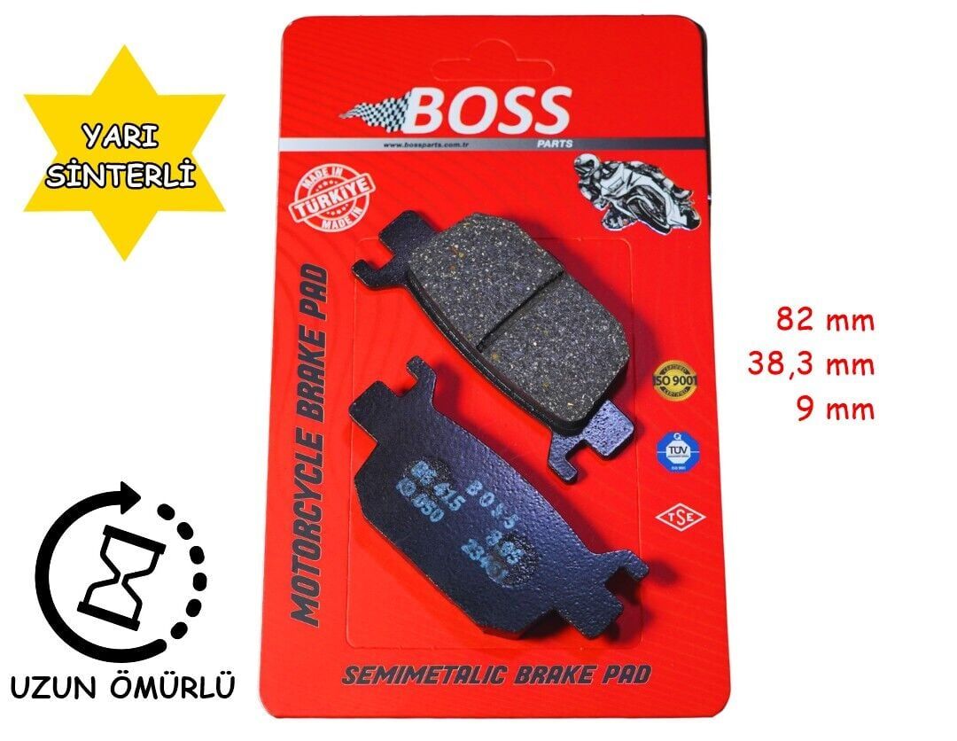 Rks Arka Fren Disk Balatası Boss Sfa415 Newlight 125 Pro; Arora Max-T, Beatrix; Kanuni Seha