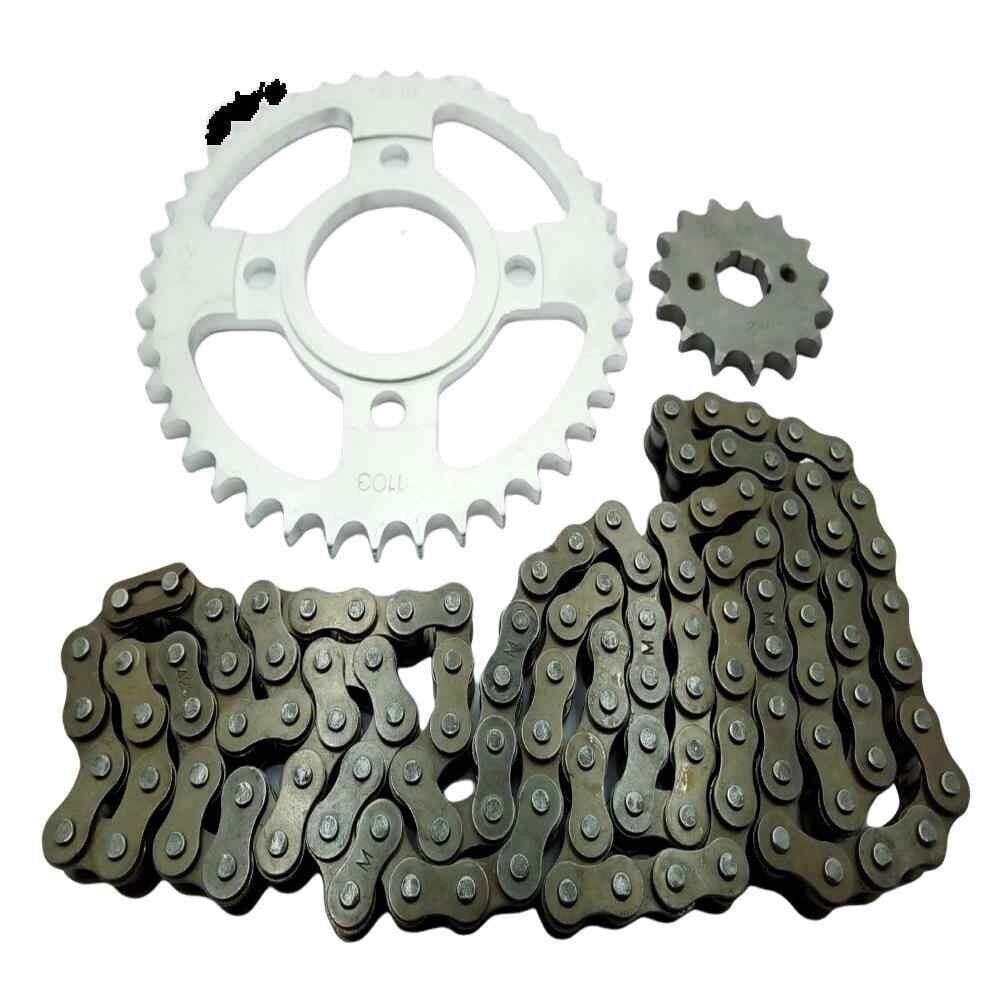 Asya 125 Cg Ön-Arka Dişli Zincir Set Tel Jant 428 100L 38-15T