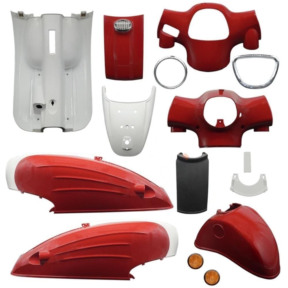 Mondial Turismo 50İ Kaporta Seti (Boyalı Parçalar) Kırmızı 15 Parça