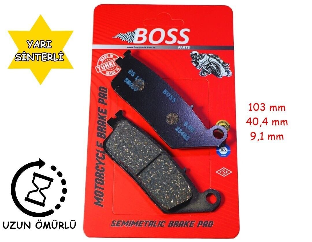 Mondial Ön Fren Disk Balatası Boss Fa196 Z-One 180, Cbr250 Kawasaki Z750 (2007-10) - Suzuki İnazuma